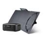 COMBO GENERADOR ELÉCTRICO SOLAR PORTÁTIL 300W/245WH Y PANEL SOLAR PLEGABLE DE 110W ENERGÍA LIMPIA