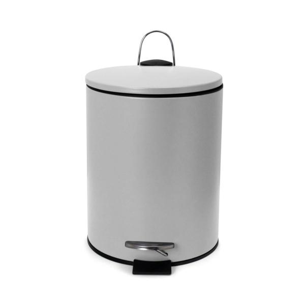 BOTE DE BASURA 5L GRIS MATE