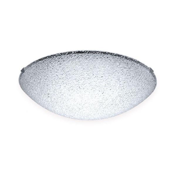 PLAFÓN ILUMINADO SOBREPONER FOCO E27 CIRCULAR 20 W CROMADO USO INTERIOR