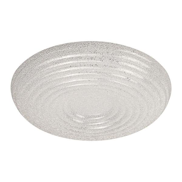 PLAFÓN ILUMINADO LED SOBREPONER CIRCULAR 18 W CRISTAL USO INTERIOR