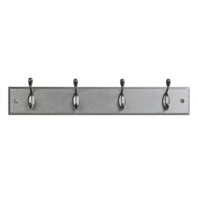 PERCHERO MDF METAL 4 GANCHOS NICKEL