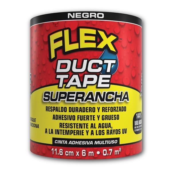 CINTA DUCT TAPE NEGRO MULTISUPERFICIE 116 MM X 6 M SUPER ANCHA