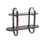REPISA BAMBÚ PARA BAÑO 2 NIVELES MDF NEGRO