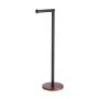 PORTAROLLO PARA BAÑO BARRA SUPERIOR NEGRO