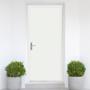 PUERTA ACERO TEXTURIZADA PERLA 90 X 213 CM