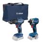 COMBO ROTOMARTILLO Y LLAVE DE IMPACTO 1/2" 18V CON 2 BATERÍAS 2.0 AH Y MALETÍN