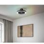 VENTILADOR DE TECHO DECORATIVO VALLONIA 19" LED INTEGRADO PARA INTERIOR NEGRO