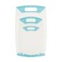 TABLA PARA PICAR DE COCINA 42 X 26 CM PLÁSTICO LIBRE DE BPA 3 PIEZAS BLANCO AZUL