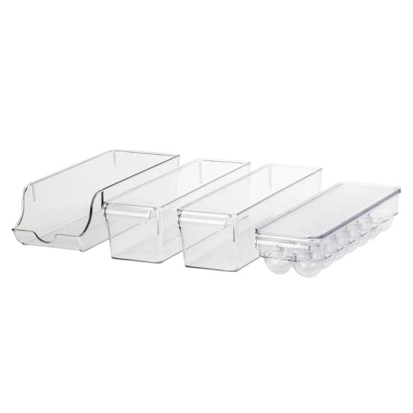 SET DE ORGANIZADORES PARA REFRIGERADOR 4 PIEZAS