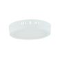 LÁMPARA DE TECHO EMPOTRABLE Y DE SOBREPONER LED CCT TECHO REDONDA 6" 12 W BLANCA 10 PIEZAS