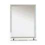 ESPEJO PARA BAÑO CON REPISA RECTANGULAR VIDRIO ESPEJO 45 X 56 CM FUNCIONAL
