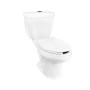 SANITARIO DE DOS PIEZAS DRAKAR ALARGADO BLANCO AHORRADOR 4.8 L