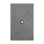 PLACA PLANA CON TOMA TELEVISION FLAT NEGRA