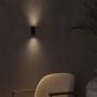 LUMINARIO PARA MURO INTERIOR DUPLO NEGRO