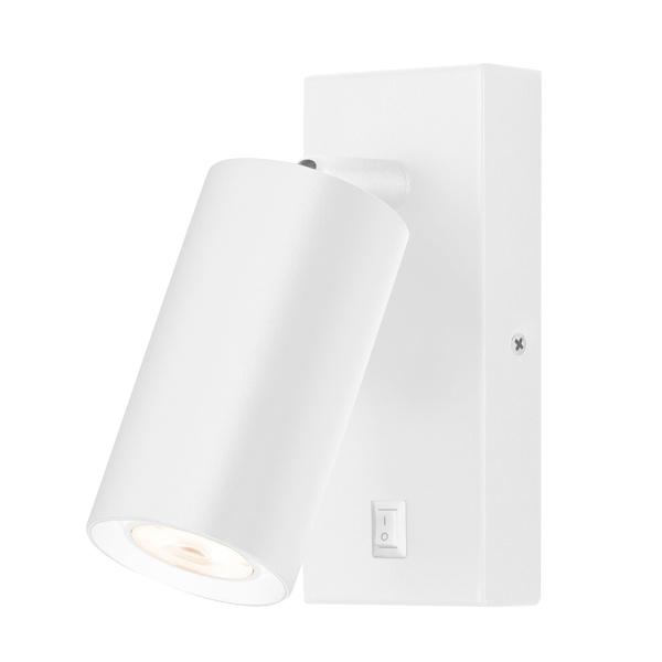 LUMINARIO DIRIGIBLE LED 8W PARA MURO INTERIOR BLANCO