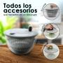 CORTADOR MULTIFUNCION CORTAR VERDURAS ACERO Y PLÁSTICO 10 EN 1 GRIS