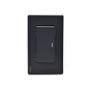INTERRUPTOR SENCILLO NEGRO CON PLACA STALO