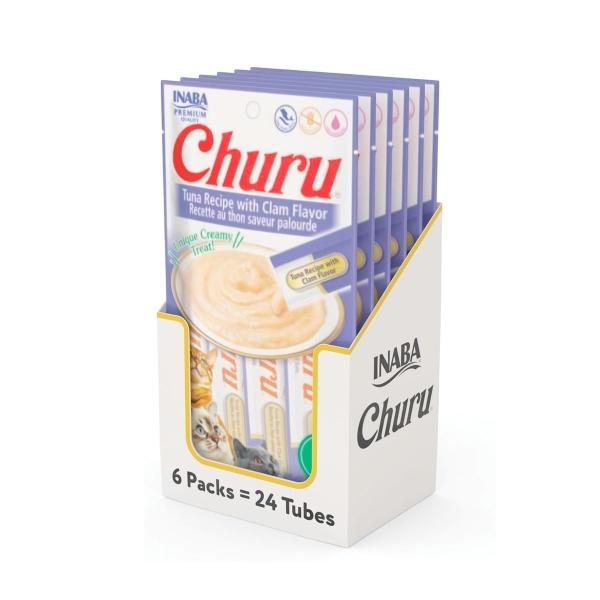 PREMIO PARA GATO CREMOSO ATUN Y ALMEJA 24 TUBOS