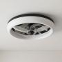 VENTILADOR DE TECHO CON LUZ CANNON 2200 LM NEGRO