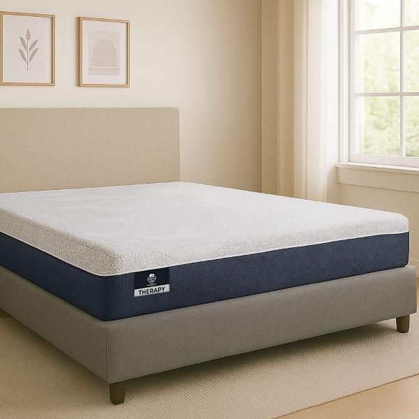 COLCHÓN QUEEN SIZE SPRING AIR THERAPY + ALMOHADA + PROTECTOR + SÁBANAS