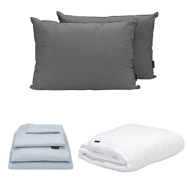 PROTECTOR QUEEN SIZE DICASA CLOUD + SABANAS + ALMOHADA 2-PACK