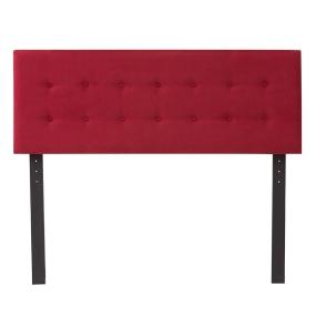CABECERA INDIVIDUAL BILBAO TAPIZADA ROJA MINIMALISTA AJUSTABLE PARA RECÁMARA