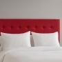 CABECERA MATRIMONIAL BILBAO TAPIZADA ROJA MINIMALISTA AJUSTABLE PARA RECÁMARA