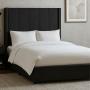 CABECERA INDIVIDUAL NIZZA NEGRO + BASE CAMA