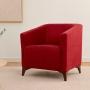 SILLÓN FIJO 1 PERSONA COOPER II TELA ROJO