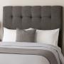 CABECERA QUEEN SIZE NUBE TAPIZADA GRIS MINIMALISTA PARA RECÁMARA