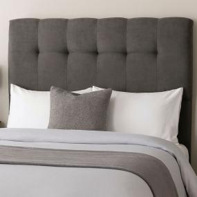 CABECERA QUEEN SIZE NUBE TAPIZADA GRIS MINIMALISTA PARA RECÁMARA