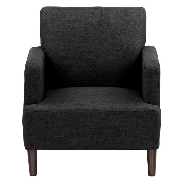 SILLÓN FIJO 1 PERSONA SAX TELA NEGRO