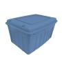 CAJA ORGANIZADORA SÓLIDA 53 L PLÁSTICO TAPA PLUMBAGO CON ASAS