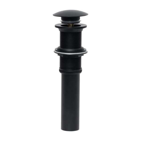 CONTRA PARA LAVABO CON TAPÓN PUSH ACABADO NEGRO MATE