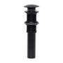 CONTRA PARA LAVABO CON TAPÓN PUSH ACABADO NEGRO MATE