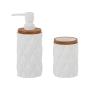 SET PARA BAÑO 2 PIEZAS BLANCO