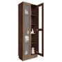 ESTANTE MADERA 4 NIVELES 40 KG 180 X 60 X 29 CM CON PUERTAS DE ACRILICO