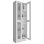 ESTANTE MADERA 4 NIVELES 40 KG 180 X 60 X 29 CM CON PUERTAS DE ACRILICO