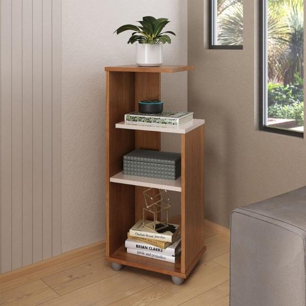 MESA LATERAL AUXILIAR BIS MDP 78.5X25X33 CM CEREZO OFF WHITE