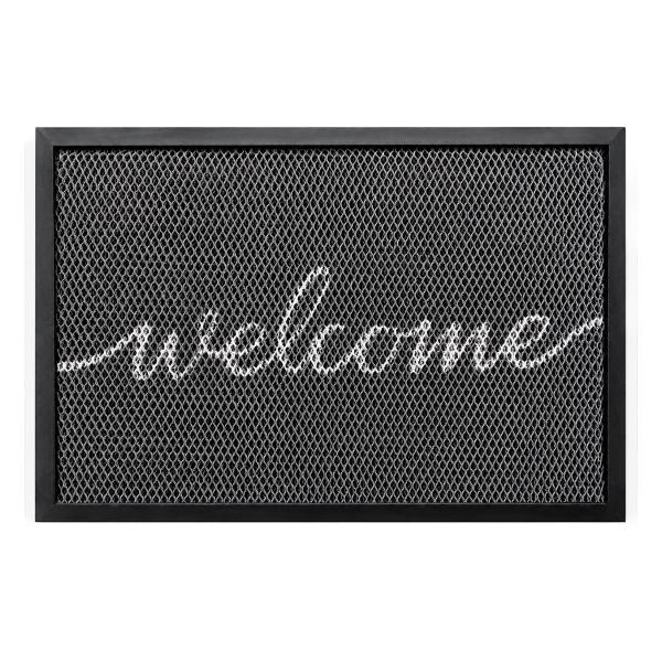 TAPETE DE ENTRADA PET RECICLADO 40 X 60 CM INTERIOR Y EXTERIOR CONFORT AL PISAR