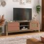 MUEBLE PARA TV PARA 70 PULGADAS MDP ROBLE TERRACOTA 160 X 40 X 53 CM