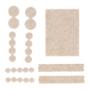 ALMOHADILLAS PROTECTORAS BEIGE 27 PIEZAS