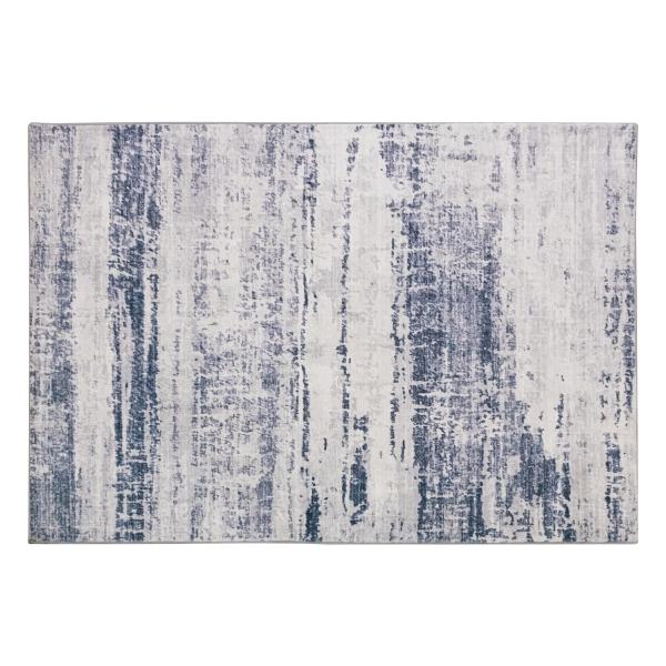 TAPETE PARA SALA POLIÉSTER 120 X 170 CM GRIS ANTIDESLIZANTE