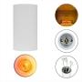 LAMPARA DE SOBREPONER EN TECHO, CON FOCO DTW, 6W,ATENUABLE, COLOR BLANCO