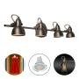 LAMPARA DE SOBREPONER EN TECHO CON FOCO GU10 IRC90 , 24W, COLOR SATIN