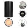 LAMPARA DE SOBREPONER EN TECHO, LUZ CALIDA 2400K, 6W, COLOR NEGRO
