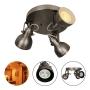LAMPARA DE SOBREPONER EN TECHO LED, LUZ CALIDA 2400K, 18W, COLOR SATIN
