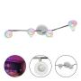 LAMPARA DE SOBREPONER EN TECHO TIPO RIEL, FOCO RGB, 20W, COLOR BLANCO