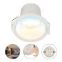LAMPARA DE EMPOTRAR EN TECHO LED, TEMPERATURA AJUSTABLE, 10W, COLOR BLANCO