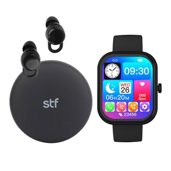 COMBO DE SMARTWATCH KRONOS Y AUDÍFONOS TWS